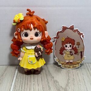 Heyone Fur Fur Today's Mood: Sunny Series Goodnight Bear Figure Orange Yellow